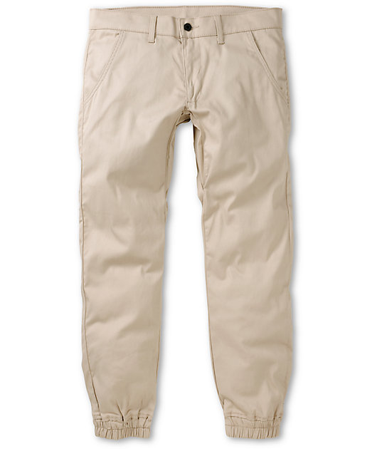 light khaki joggers