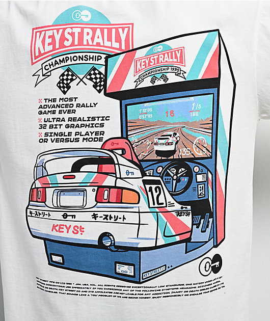Key Street Arcade White T-Shirt