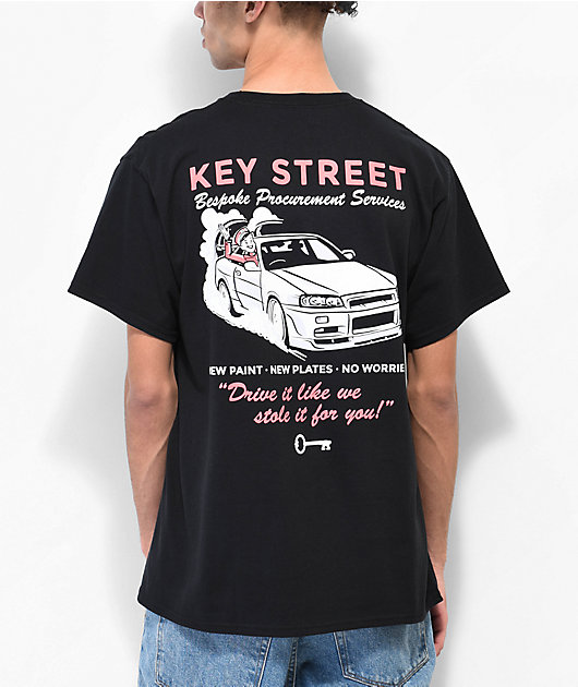 Key Street Bespoke Black T-Shirt