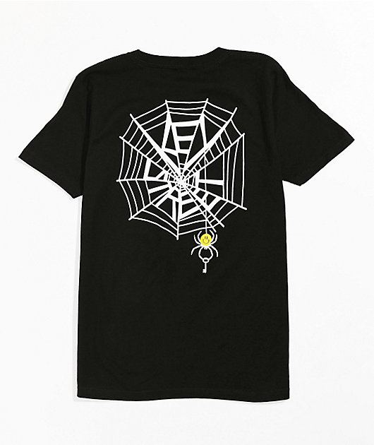 Key Street Boys Smile Spider Black T-Shirt