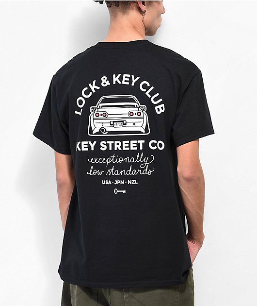 Key Street Car Club Black T-Shirt | Zumiez