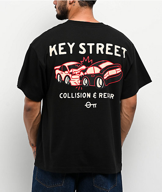 Key Street Collision And Repair Black T-Shirt | Zumiez