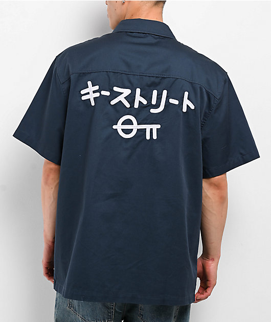 kizuki キズキ　fitting shirt ネイビー Dickies TDC Oversized Work Shirt in Blue | SVD