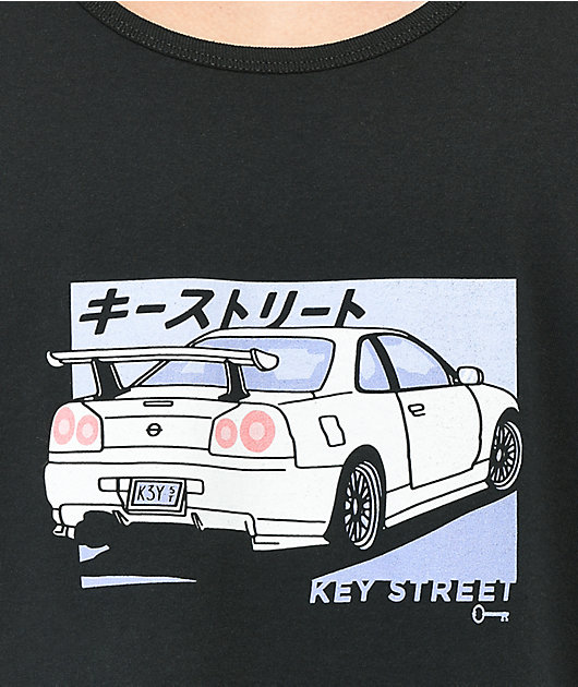 Key Street Kaiju camiseta negra sin mangas