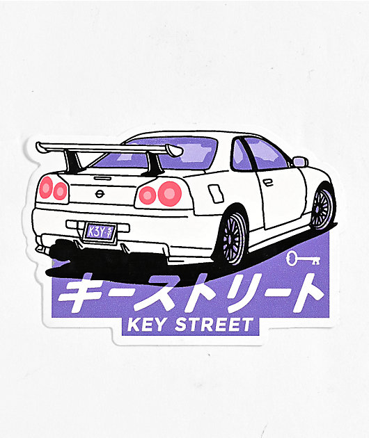 Key Street Kaijukaruma White Sticker | Zumiez