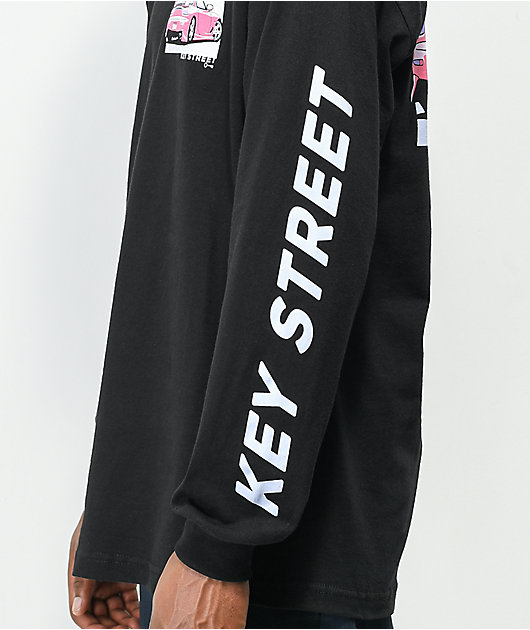 Key Street Kaiten Black Long Sleeve T-Shirt