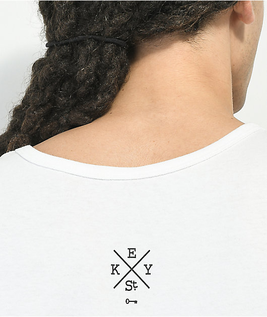 Key Street Kaiten White Tank Top