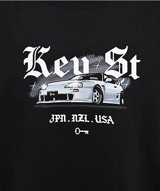 Key Street Lightning Black T-Shirt