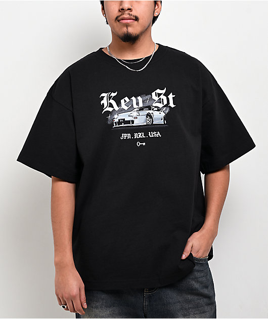 Key Street Lightning Black T-Shirt