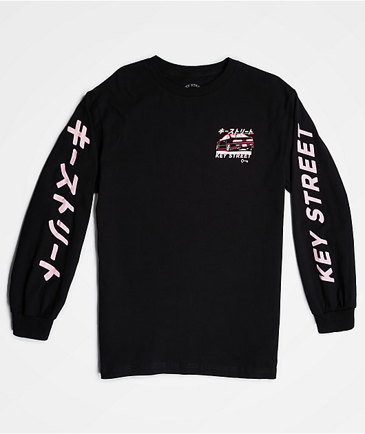 Key Street Moto Ichiban Black Long Sleeve T-Shirt