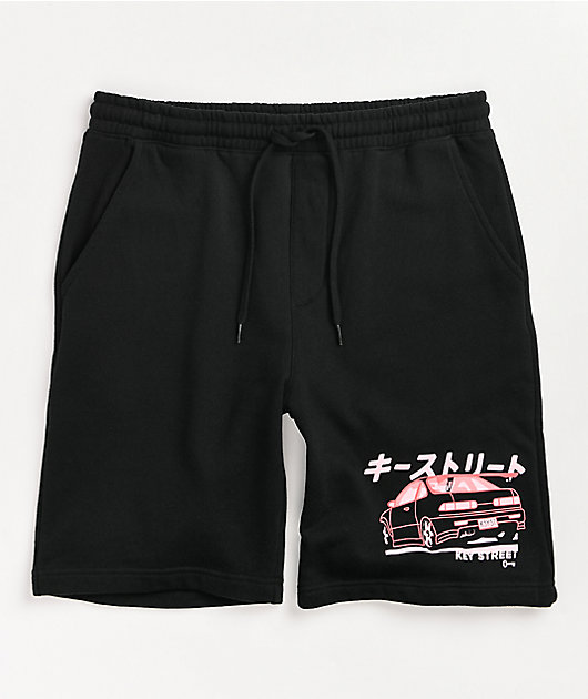 Key Street Moto Ichiban shorts de sudadera negros 