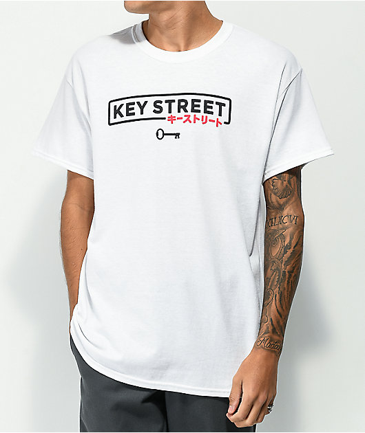 Key Street Old School White | Zumiez T-Shirt