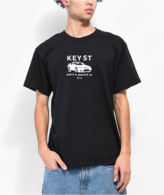 Key Street Parts & Service Black T-Shirt | Zumiez