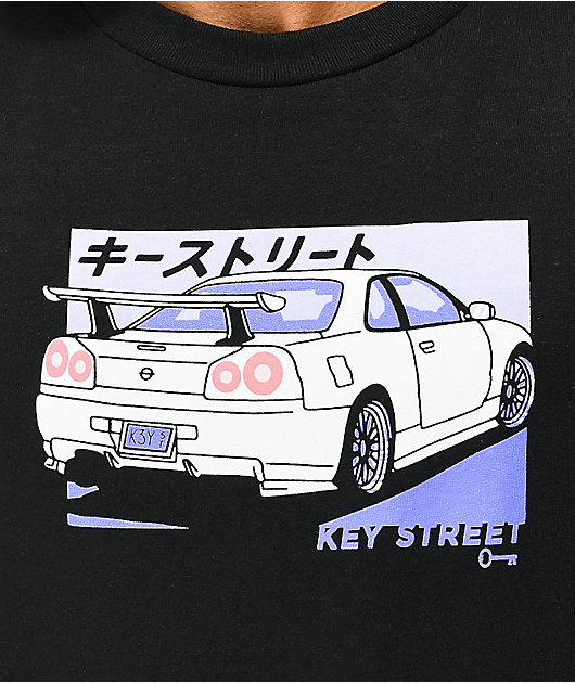 Key Street R34 camiseta negra