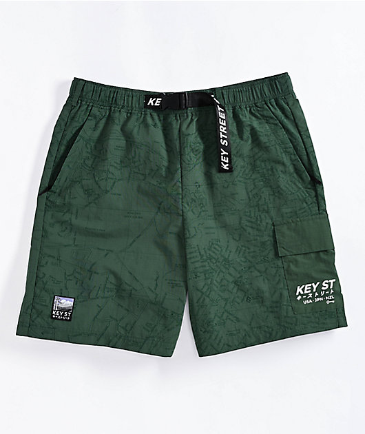 ★MAINBOOTH★Billy's Oversized Stripe Shorts(GREEN)★正規品 b318b9724c81662d162726984d6c88