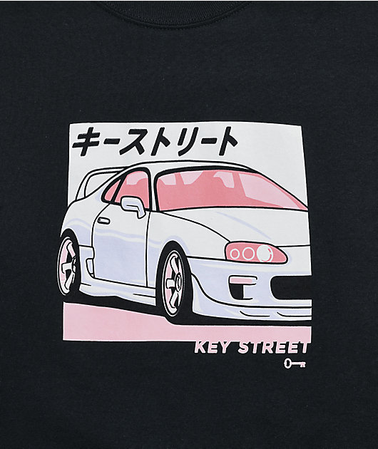 Key Street Saiko Black Long Sleeve T-Shirt
