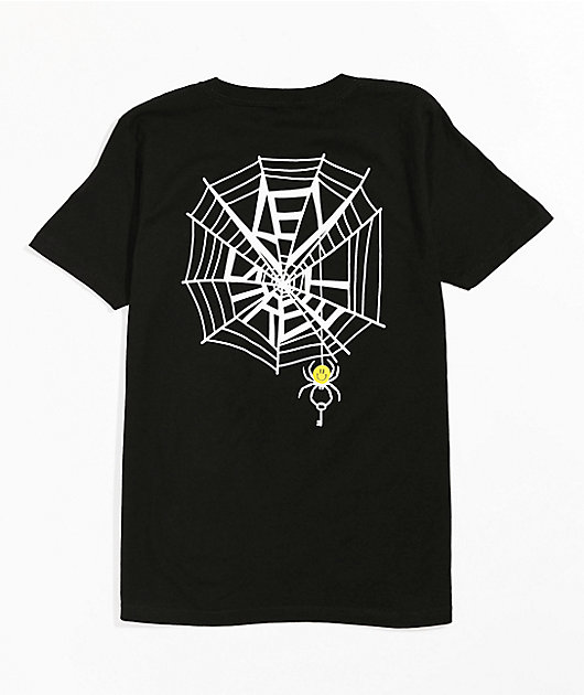Key Street Smile Spider camiseta negra para niños