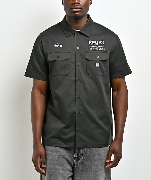 Key Street Speed Shop Black Work Shirt