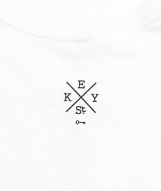 Key Street Super X White Long Sleeve T-Shirt