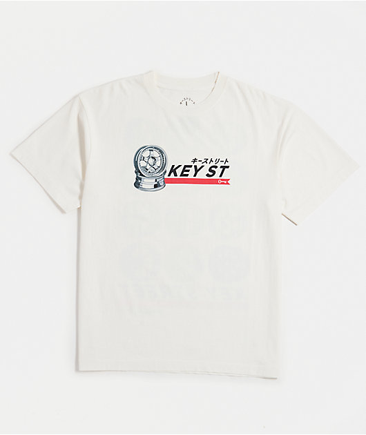 Key Street Wheels White T-Shirt