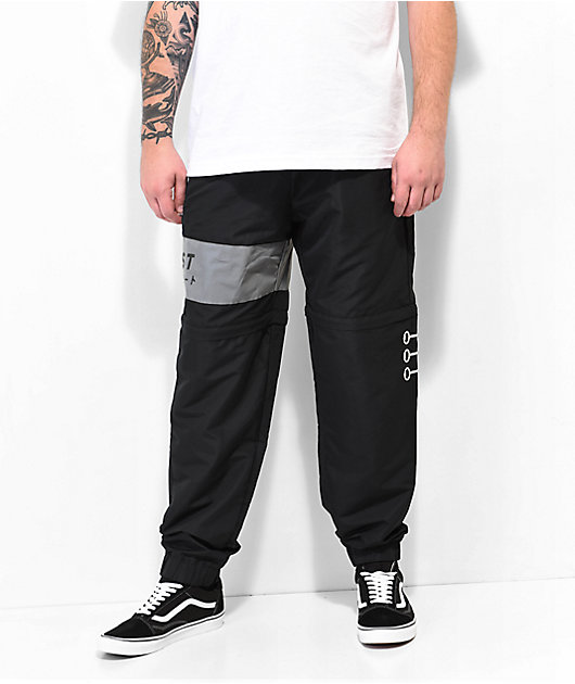 Key Street Yoru pantalones cortavientos negros