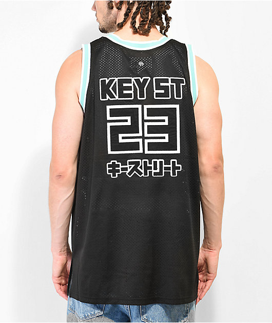 Key Street camiseta de baloncesto negra y azul