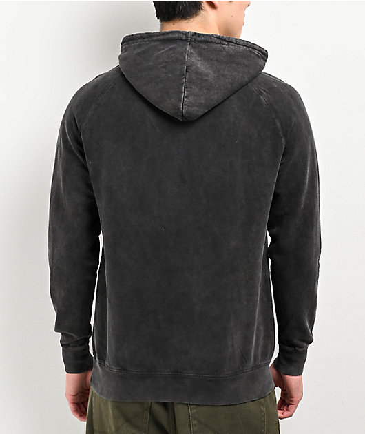 Ninth Hall Fundamentals Black Distressed Hoodie