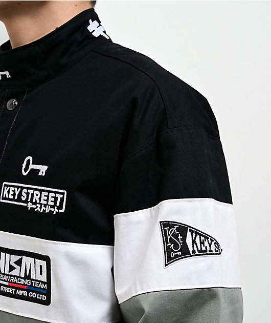 Key Street x NISMO Motorsport Black, White & Grey Racing Jacket