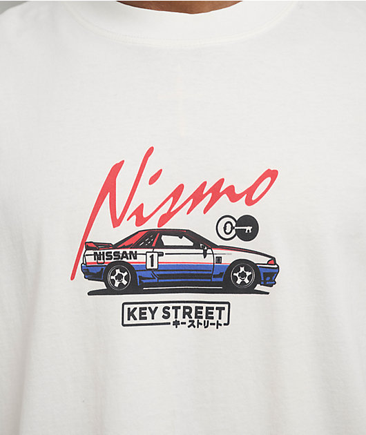 Key Street x NISMO Pit Crew White T-Shirt | Zumiez