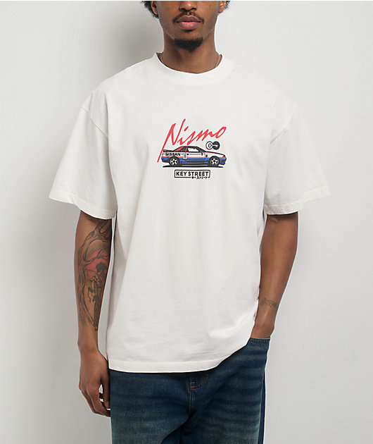 Key Street x NISMO Pit Crew White T-Shirt | Zumiez