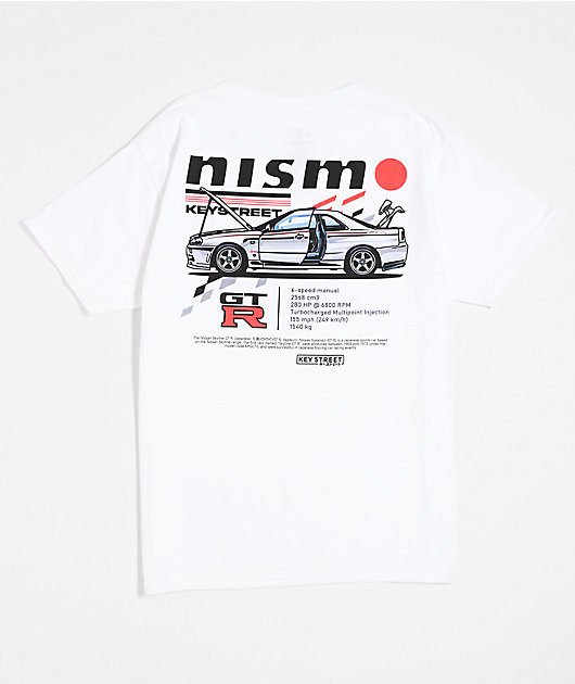 Key Street x Nismo Kids GTR White T-Shirt | Zumiez