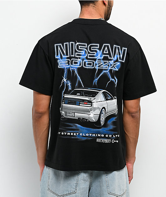 Miei T　0107 ♡ Key Street x Nissan 300ZX Black T-Shirt | Zumiez