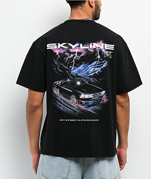 Key Street x Nissan R32 Storm Black T-Shirt | Zumiez