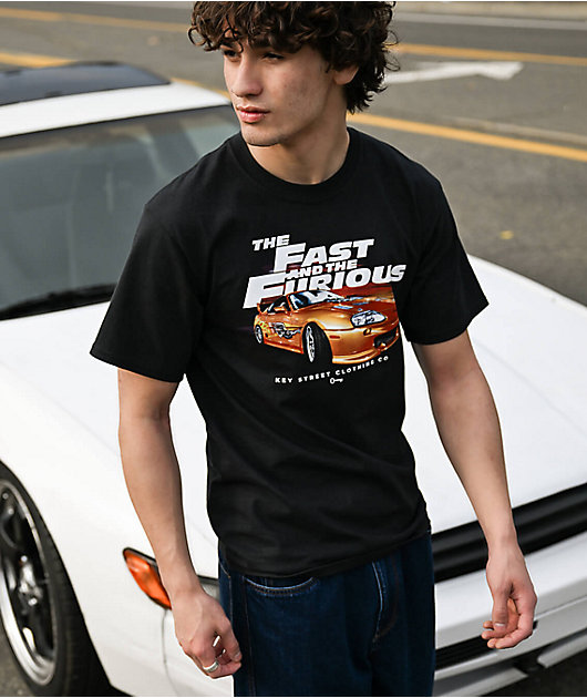 Key Street x The Fast And The Furious Brian's Car Black TShirt Zumiez — free download