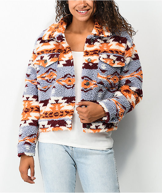 Geo print store jacket