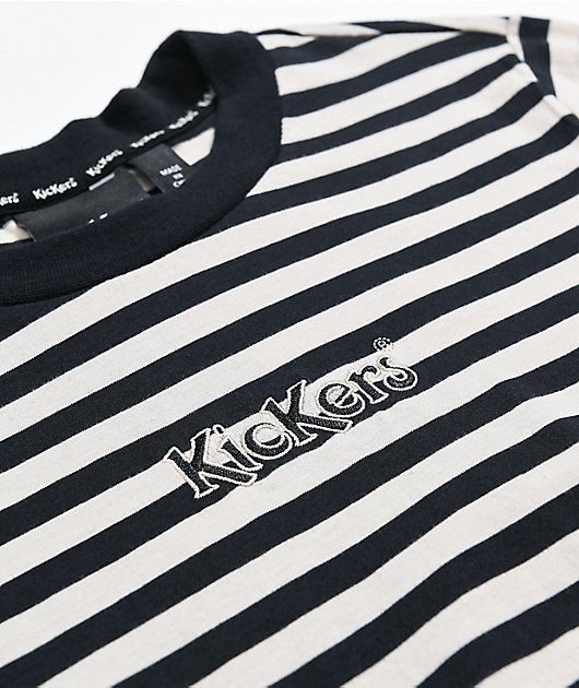 Kickers Black Striped Long Sleeve T-Shirt