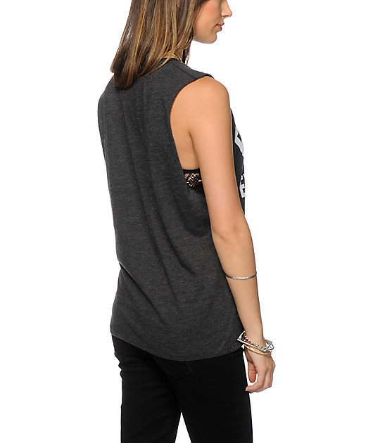 Kill Brand Fuck Everything Charcoal Muscle Tank Top