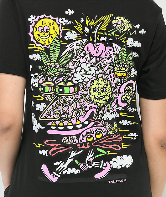 Killer Acid Break On Thru Black T-Shirt