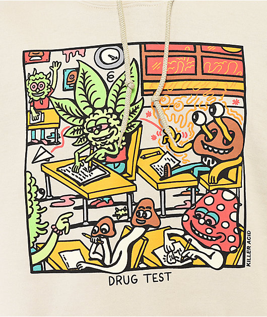 Killer Acid Drug Test Sudadera con capucha natural