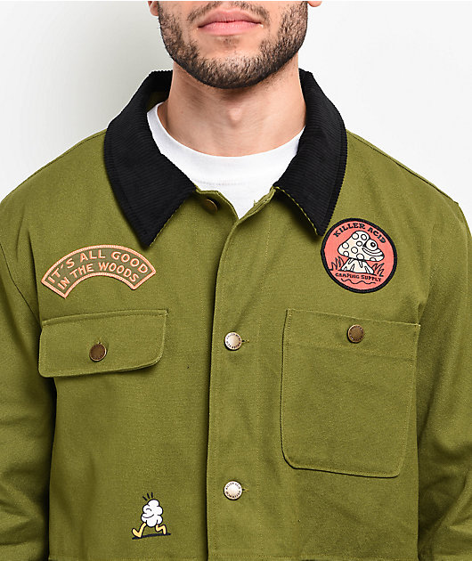 Killer Acid Freaks Of Nature Olive Chore Jacket | Zumiez