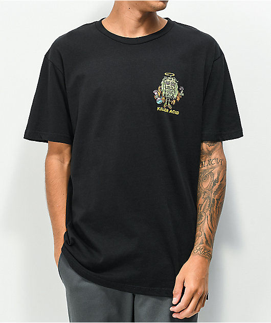 Killer Acid Jesus Bud Black T-Shirt