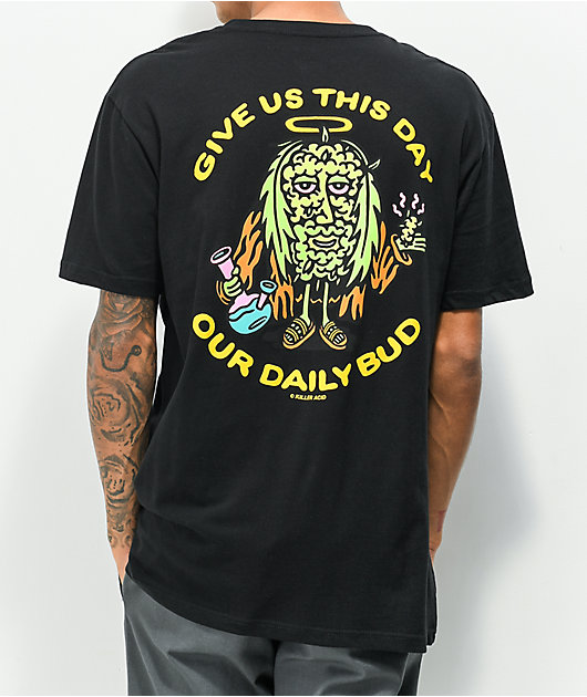 Killer Acid Jesus Bud Black T-Shirt