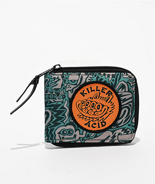 vibes  28冊 Killer Acid Jungle Vibes Bifold Zip Wallet | Zumiez