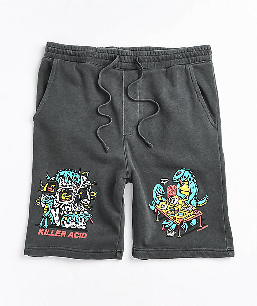 Killer Acid Lunch Time Grey Sweat Shorts