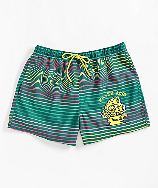 Killer Acid Magic Green Board Shorts | Zumiez