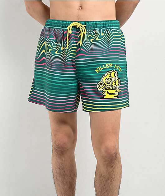 Killer Acid Magic Green Board Shorts | Zumiez