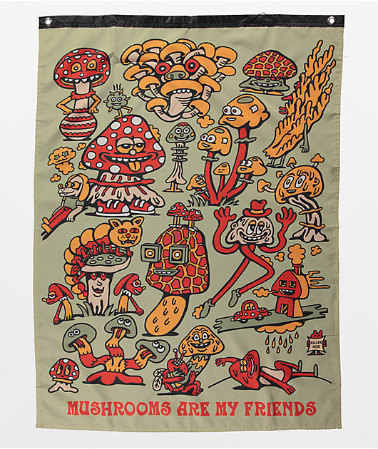Killer Acid Mushroom Friends Banner