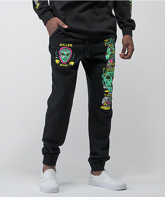 Killer Acid No Bad Trips Black Jogger Sweatpants