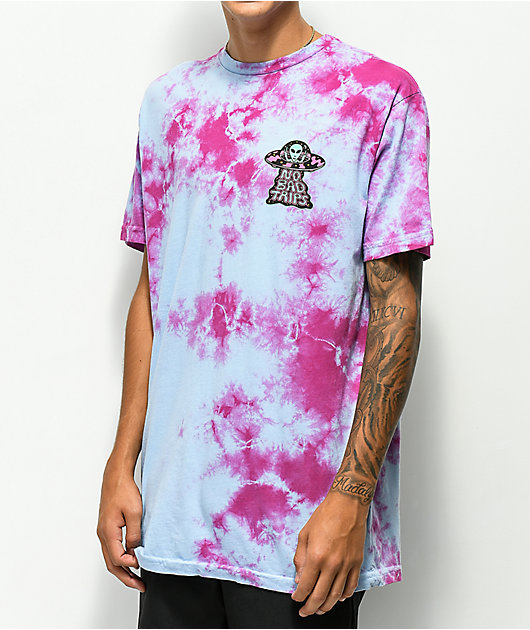Killer Acid No Bad Trips Purple & Blue Tie Dye T-Shirt