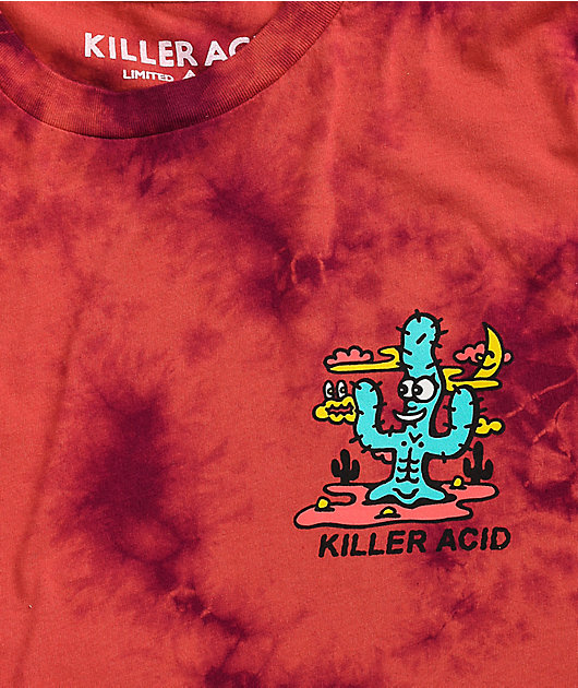 Killer Acid Road Trip Red Tie Dye Long Sleeve T-Shirt